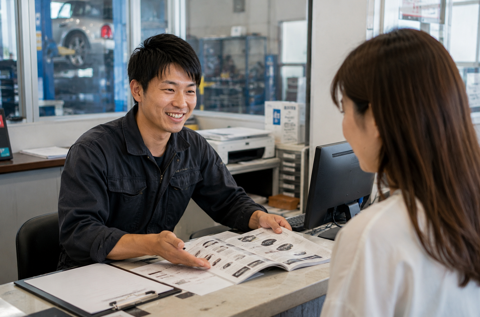 接客の様子